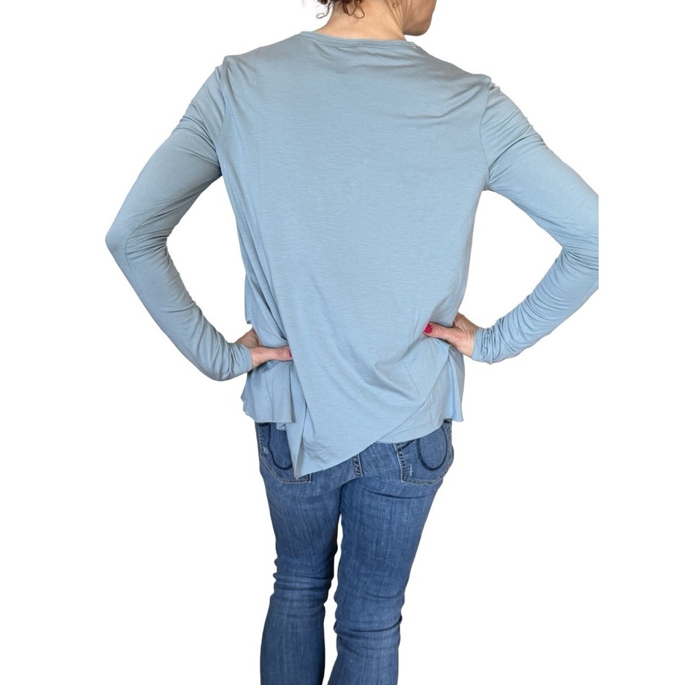 Lululemon Women's Sweetest Day Long Sleeve Tencel Shirt Top in Blue Cast Size 4 - Picture 13 of 16